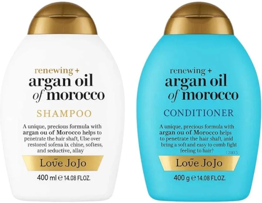 Love JoJo Argan Oil of Moroccon Oil Shampoo & Conditioner 400ml Sulphate free Combo