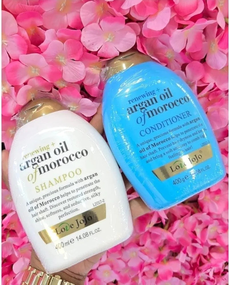 Love JoJo Argan Oil of Moroccon Oil Shampoo & Conditioner 400ml Sulphate free Combo