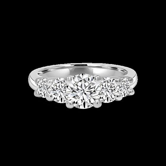 5 Stone La Mer Engagement Ring product image