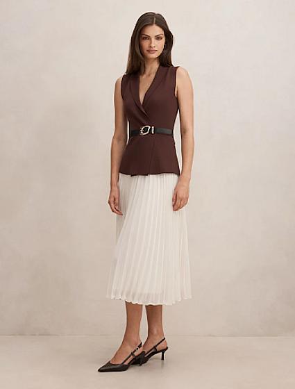Bianca Woven Mix Knit Dress product image