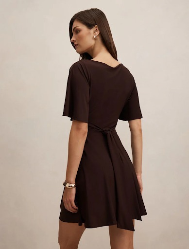 Cora T-Shirt Tie Mini Dress