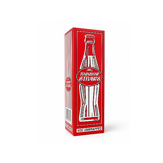 Coke Straw Unwrapped 400 In Box - 01 Unit