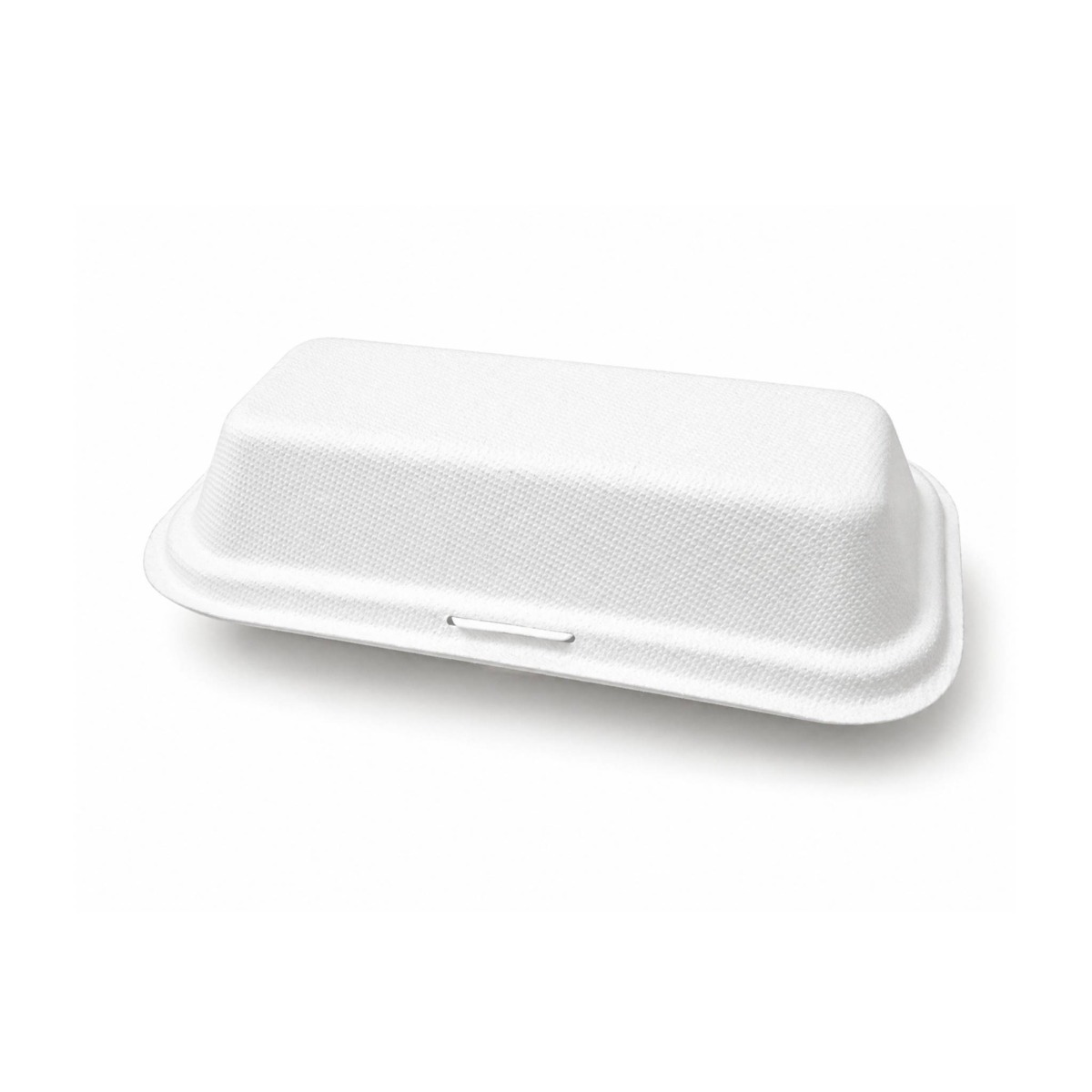 Bio Sugar Cane - Deli Small Hot Dog White Container (50 SLV) - 50 Units