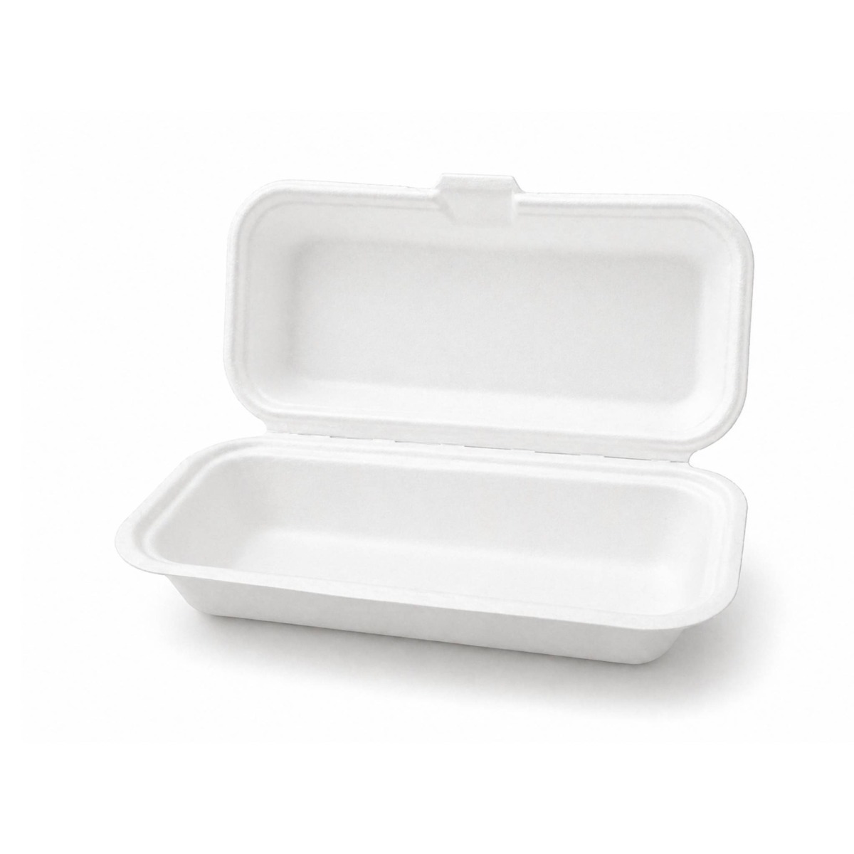 Bio Sugar Cane - Deli Small Hot Dog White Container (50 SLV) - 50 Units