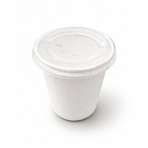 Bio Sugar Cane - 95ml White Combo Portion Cups - 100 Units