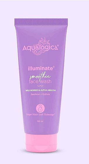 Aqualogica IIIuminate+ Smoothie Face Wash with Wild Berries & Alpha Arbutin for Luminous Glow (100ml) product image