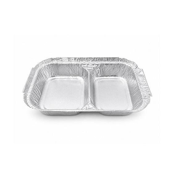 FC-38033 Foil Container 2 Div Rect - 1000 Units