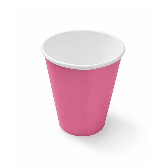 LDPE - Single Wall 250ML Pink Paper Cups - 1000 Units