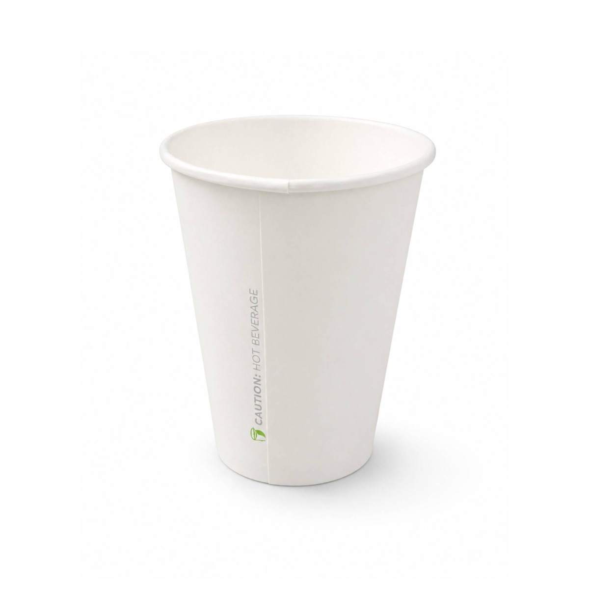 BIO - Single Wall 350ml White Paper Cups - 1000 Units