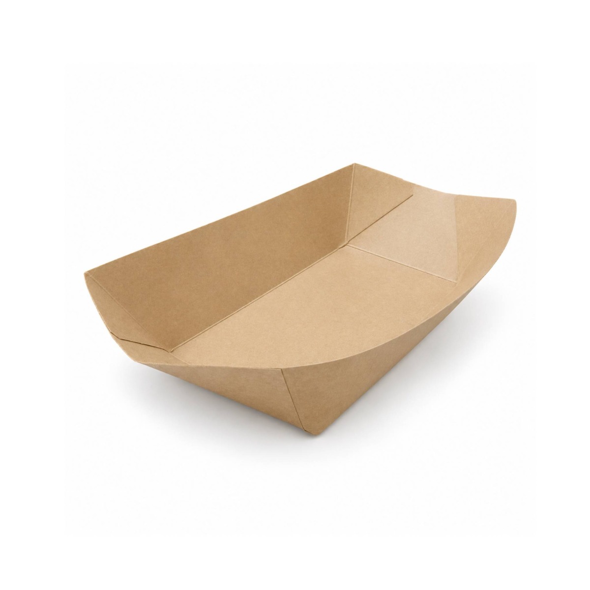 Paper Food Tray Kraft #6 (250x2SLV) - 250 Units