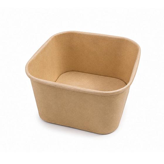 Kraft Square Food Salad Bowl 500ml - 50 Units