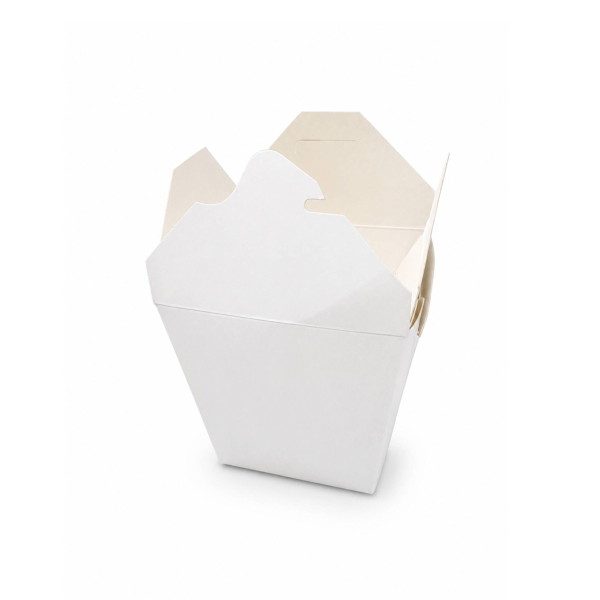 LDPE - 500ml White Small Noodle Takeaway Lunch Box- 450 Units