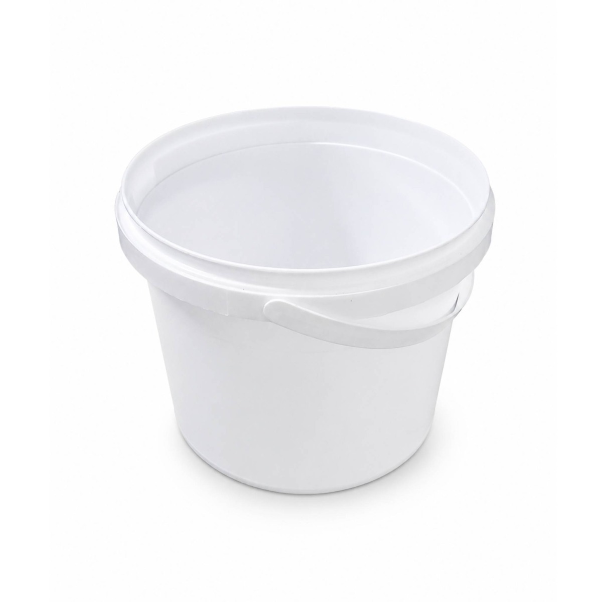 1LTR Bucket w/ Lid White - 01 Unit