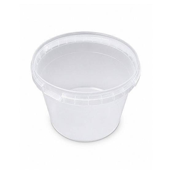 BUCKET - 1LTR Clear Bucket w/ Lid - 01 Unit