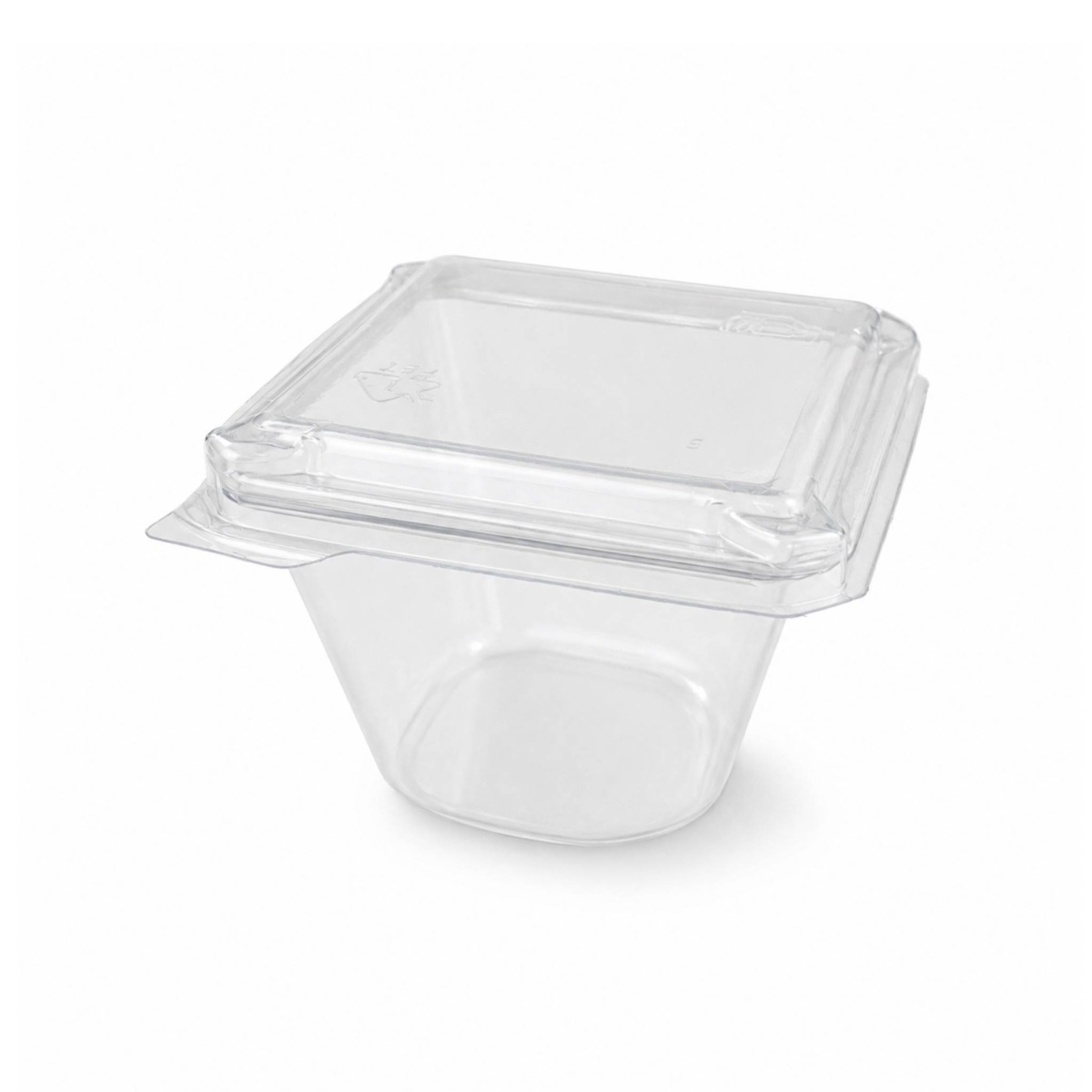 ZIB-T1029 Clear Single Dessert Tub - 1800 Units