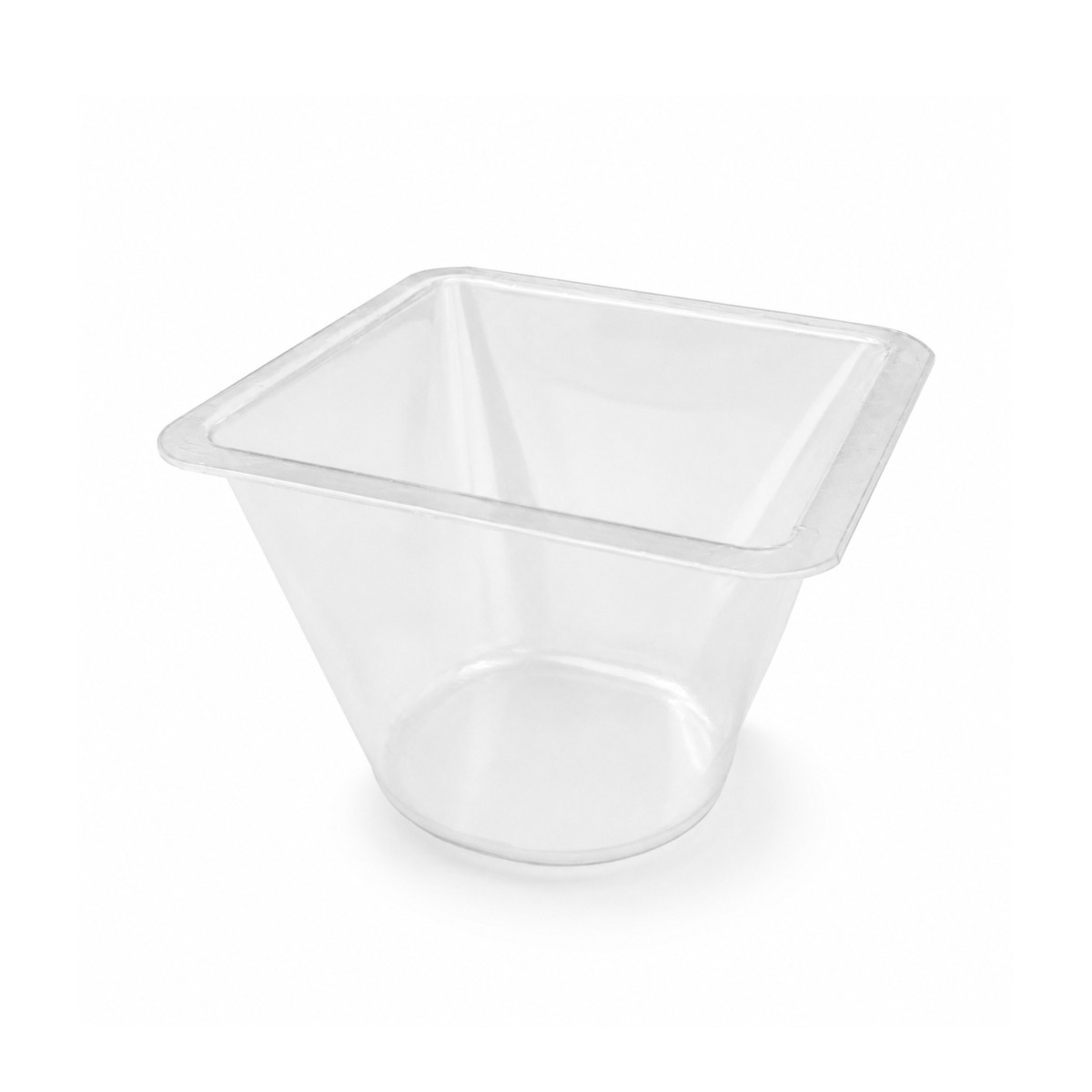 ZIB-T1029 Clear Single Dessert Tub - 1800 Units