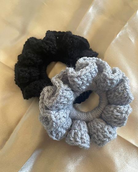 Scrunchie Set- Black & Grey