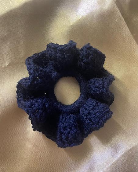 Navy Scrunchie