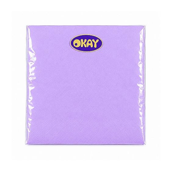 2PLY 33x33 Purple Serviettes - 50 Units
