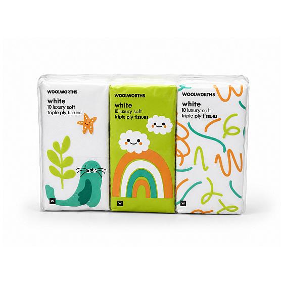 Luxury Soft 10x210x210mm Tripe Ply Tissues - 09 Units