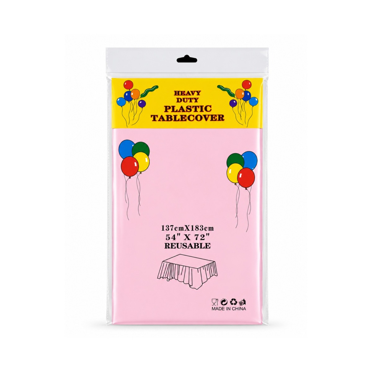 Heavy Duty Plastic Table Cover - 01 Unit