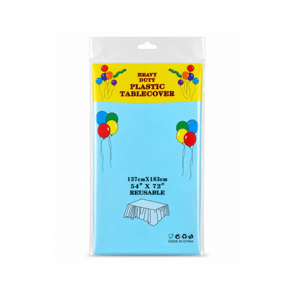 Heavy Duty Plastic Table Cover - 01 Unit
