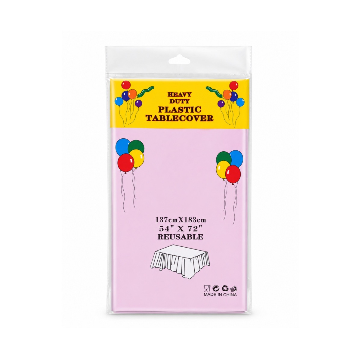 Heavy Duty Plastic Table Cover - 01 Unit