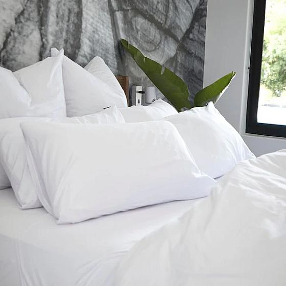 Scandinavian White 100% Cotton Duvet Cover Set product image