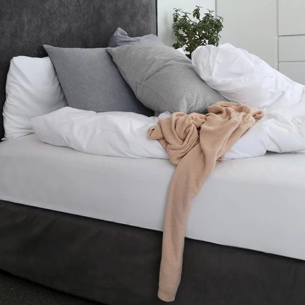 Scandinavian White 100% Cotton Duvet Cover Set