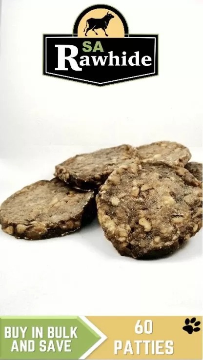 SA Rawhide Patties (6 pieces): Bulk Pack of 10