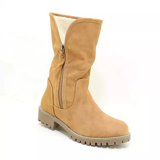 Ladies Mid Calf Boot With Side Zipper product image