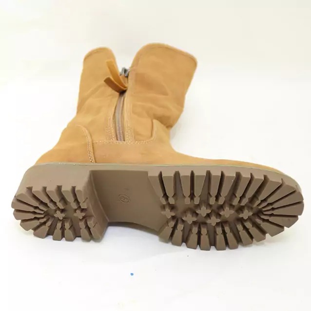 Ladies Mid Calf Boot With Side Zipper