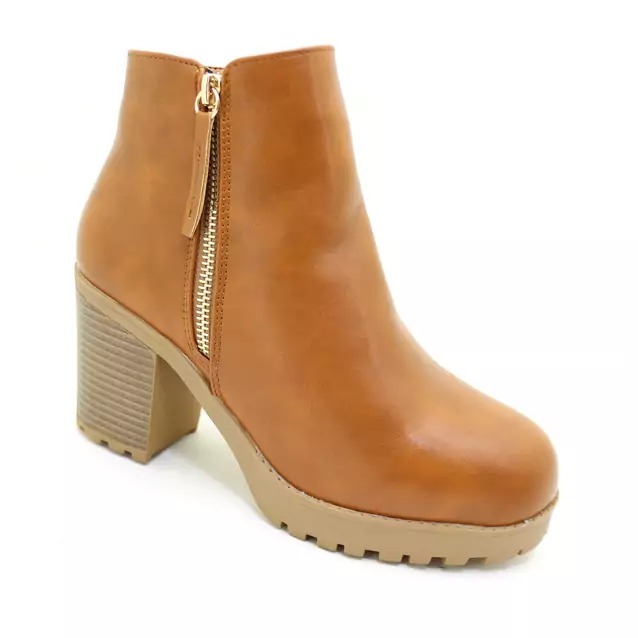 Women Block Heel Ankle Boots