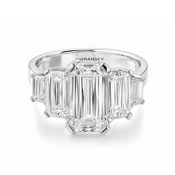 Cascading Criss Cut Graduating Five Stone Diamond Ring product image