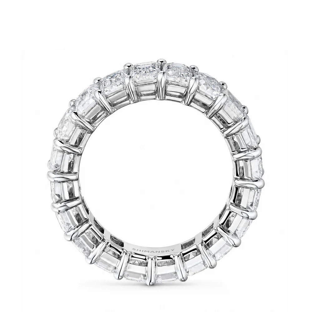 Emerald Cut Double Eternity Ring