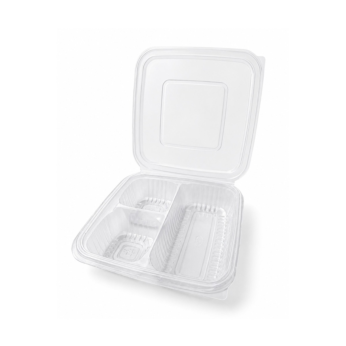 ZIB-T325- CS 3 Division Meal Tray Clamshell - 150 Units