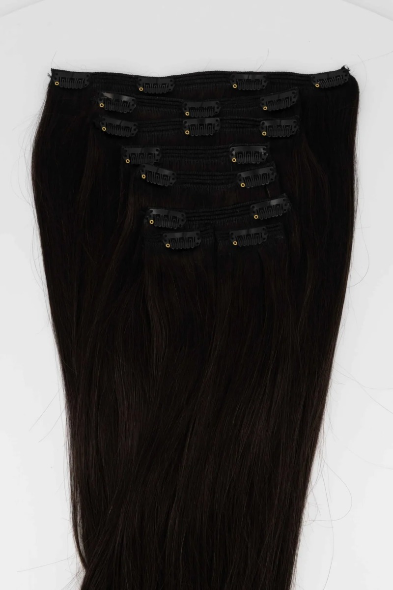 Brown Black Clip-in Hair Extensions