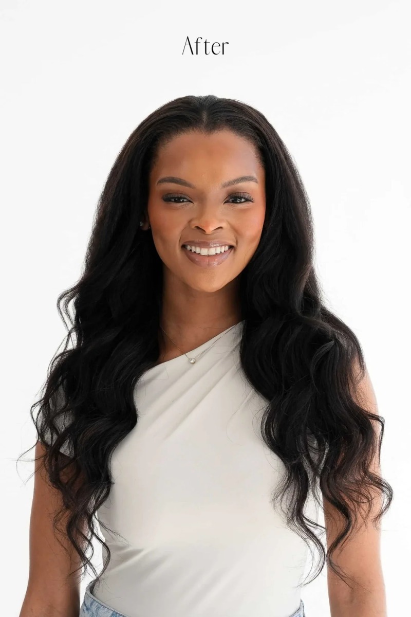 Brown Black Kinky Straight Clip-in Extensions 120g product image