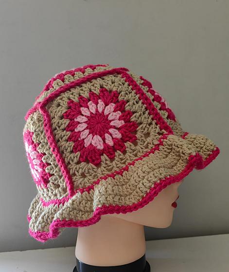 Flower Gran Sqaure Bucket Hat product image