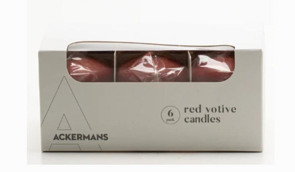 6 Pack Candles Red product image