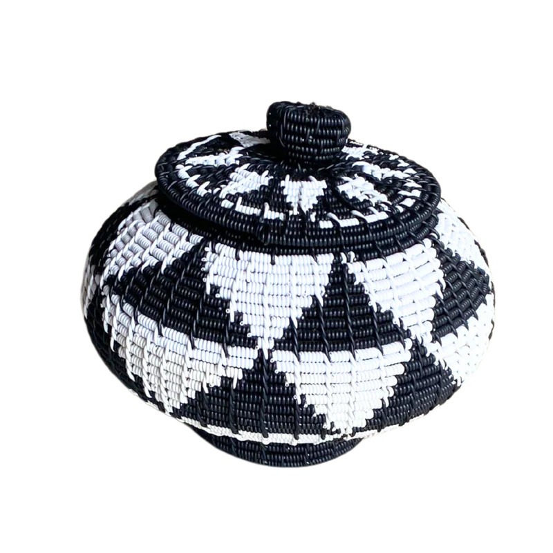 Telephone Baskets With Lids (13cm)
