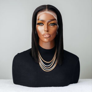 10″-16″ Straight Peruvian Frontal Bob Wig (13×4)